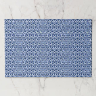 Indigo Seigaiha pattern Paper Pad