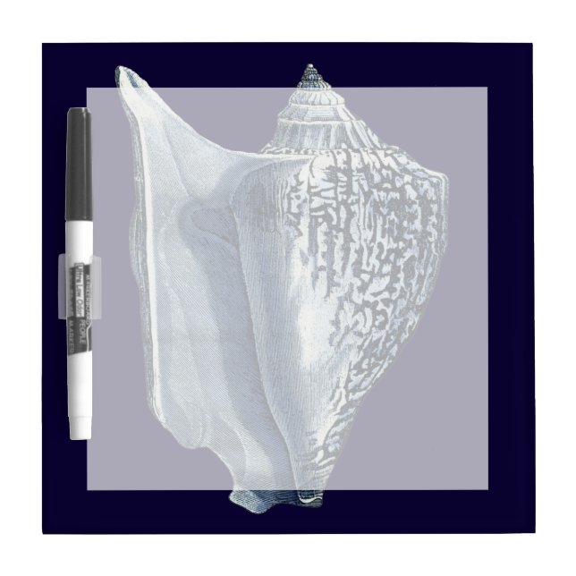 Indigo Shells I Dry-Erase Board (Front)
