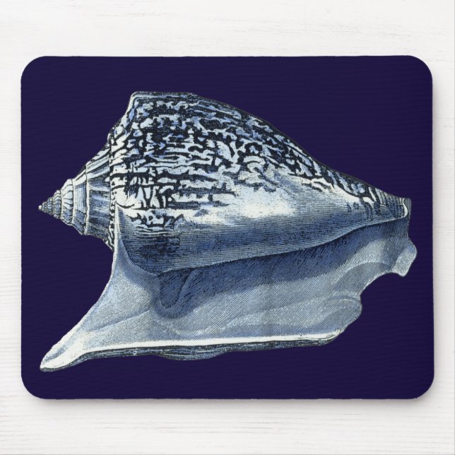 Indigo Shells I Mouse Pad (Front)
