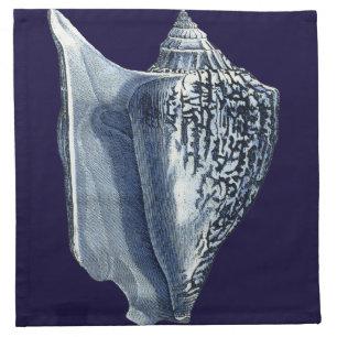 Indigo Shells I Napkin