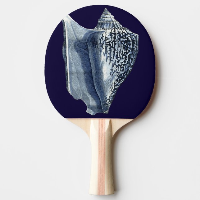 Indigo Shells I Ping-Pong Paddle (Front)