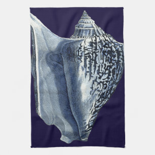 Indigo Shells I Towel