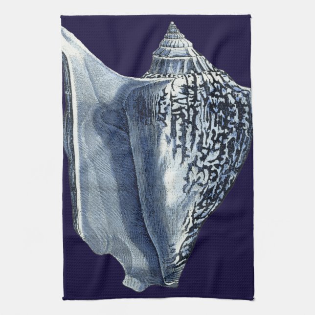 Indigo Shells I Towel (Vertical)