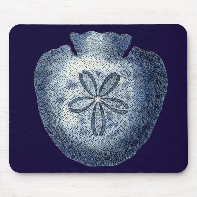 Indigo Shells III Mouse Pad (Front)
