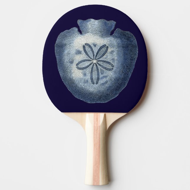 Indigo Shells III Ping-Pong Paddle (Front)