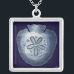 Indigo Shells III Silver Plated Necklace<br><div class="desc">Marine Life</div>