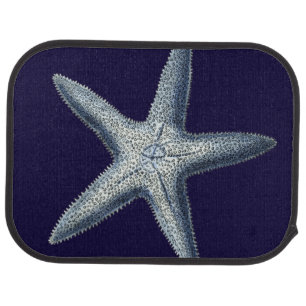 Indigo Shells IV Car Floor Mat