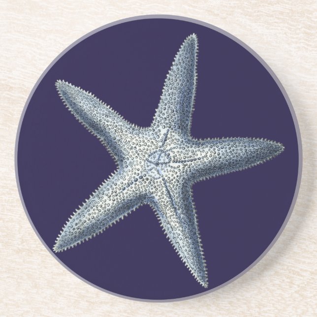 Indigo Shells IV Drink Coaster (Front)