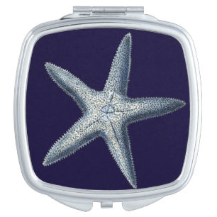 Indigo Shells IV Mirror For Makeup