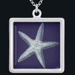Indigo Shells IV Silver Plated Necklace<br><div class="desc">Marine Life</div>