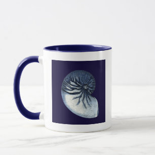 Indigo Shells VII Mug