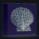 Indigo Shells VIII 3 Ring Binder<br><div class="desc">Marine Life</div>