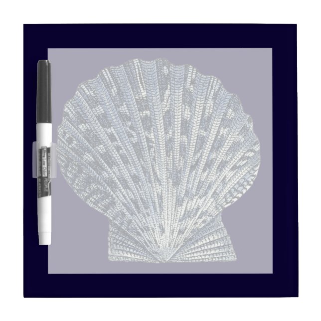 Indigo Shells VIII Dry-Erase Board (Front)
