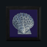 Indigo Shells VIII Keepsake Box<br><div class="desc">Marine Life</div>