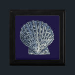 Indigo Shells VIII Keepsake Box<br><div class="desc">Marine Life</div>