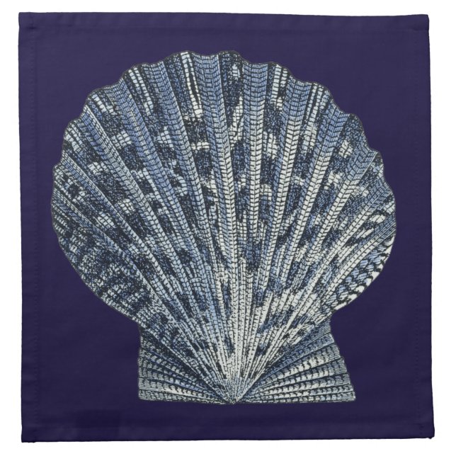 Indigo Shells VIII Napkin (Front)
