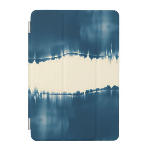Indigo Shibori Abstract Modern Horizontal iPad Mini Cover