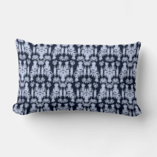 Indigo Shibori Pillow: Textured Dye Dreams Lumbar Pillow