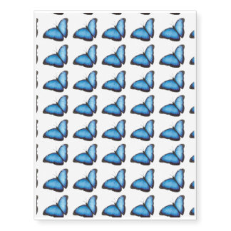 Indigo Small Butterfly Tattoo