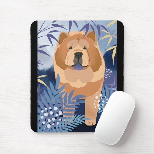 INDIGO smooth chow Mousepad (With Mouse)