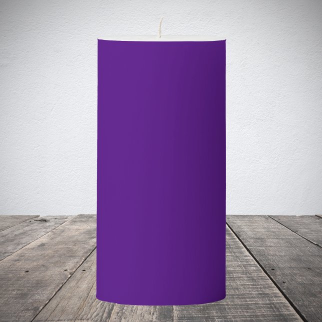 Indigo Solid Color Pillar Candle (Creator Uploaded)