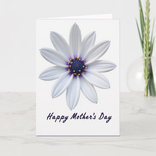 Indigo Stamen Mothers Day Card (Front)