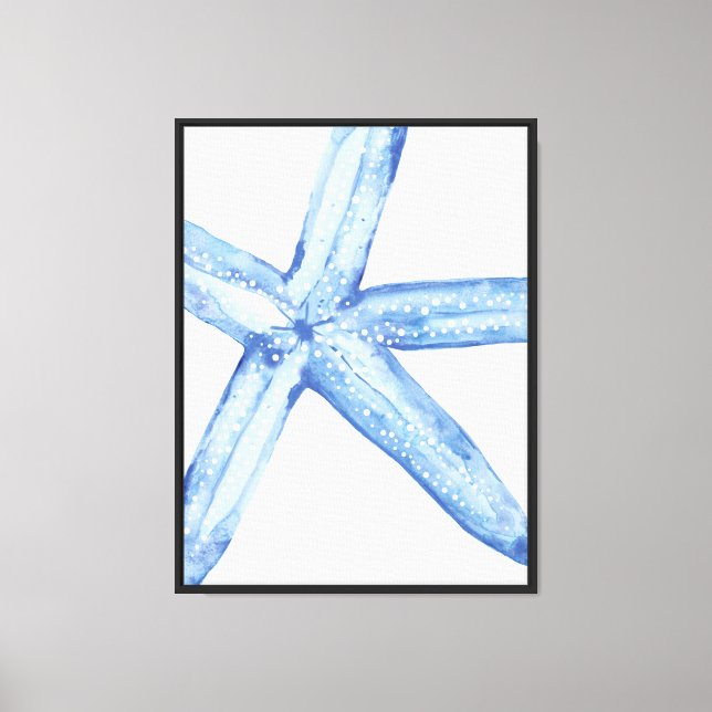 Indigo Starfish  Canvas Print (Front)
