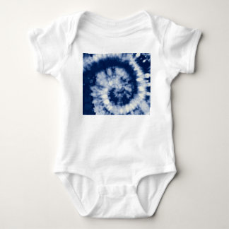 Indigo swirl, tie-dye, bohemian. baby bodysuit