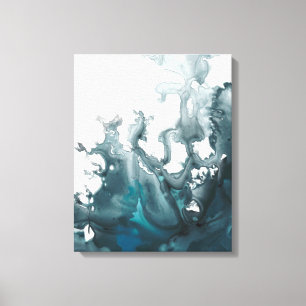 Indigo Tempest Canvas Print