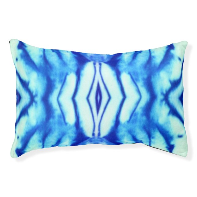 Indigo Tie Dye Pet Bed (Front)