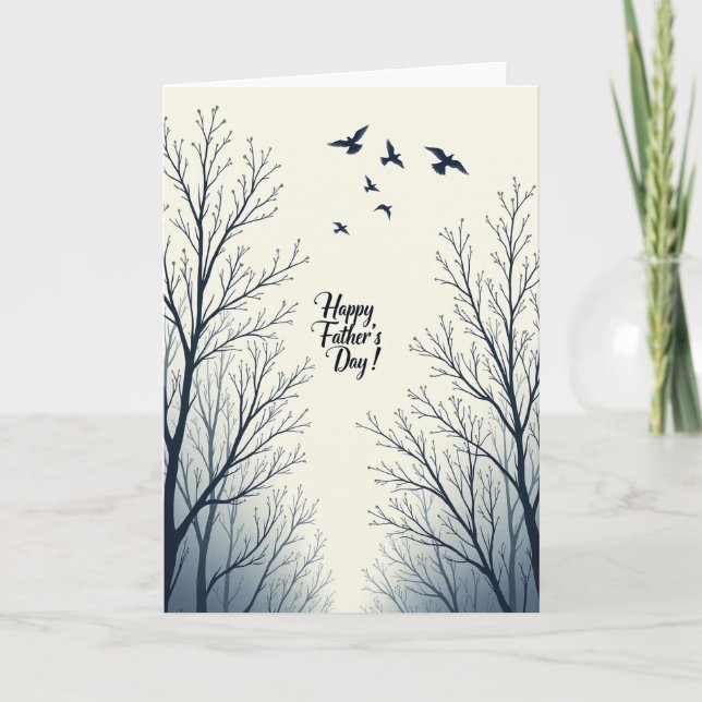 Indigo Trees Fathers Day Card (Front)
