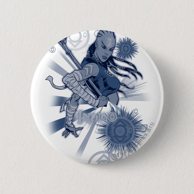 Indigo Tribe 10 Button (Front)