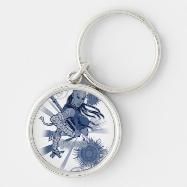Indigo Tribe 10 Keychain (Front)