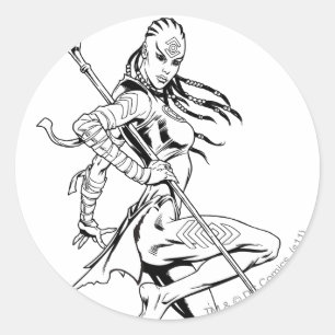 Indigo Tribe 3 Classic Round Sticker