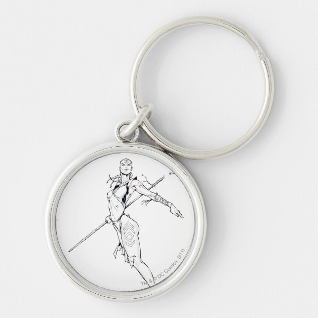 Indigo Tribe 8 Keychain (Front)