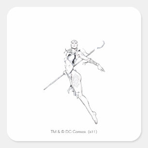 Indigo Tribe 8 Square Sticker