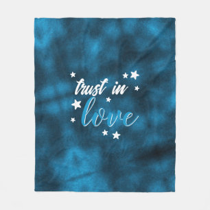 Indigo "Trust In Love" Fleece Blanket