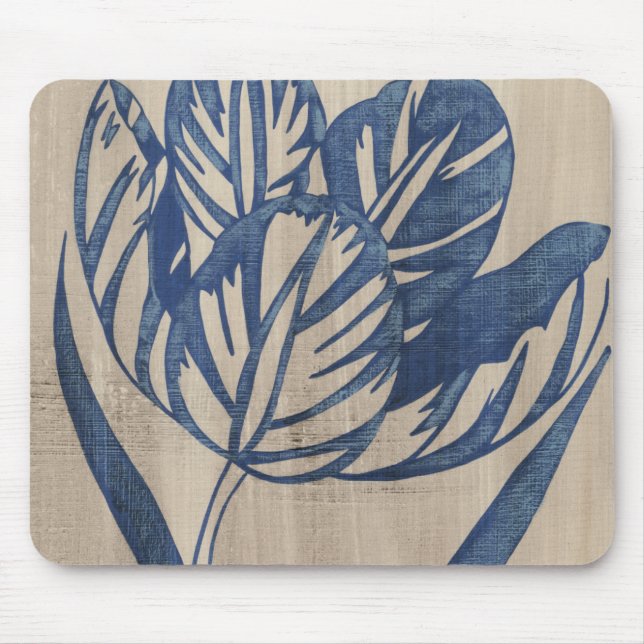 Indigo Tulip Mouse Pad (Front)