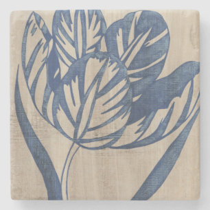 Indigo Tulip Stone Coaster