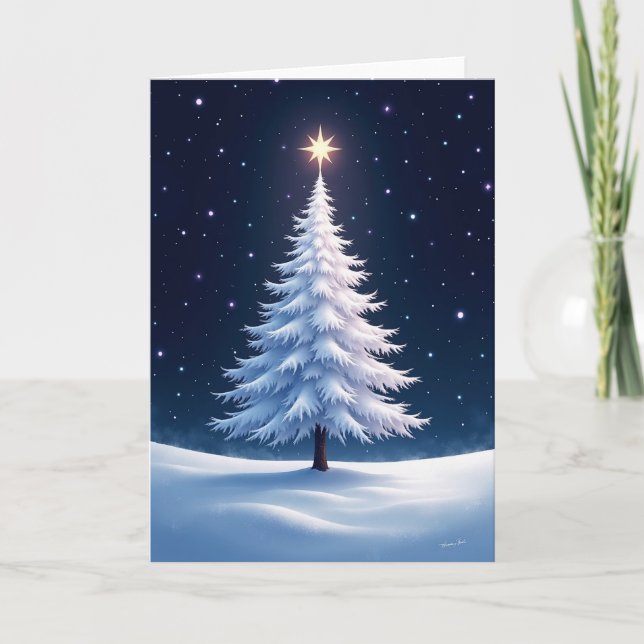 Indigo Twilight Tree Card (Front)