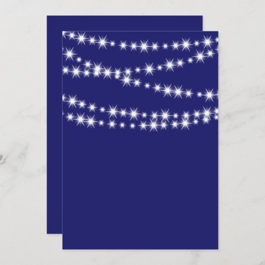 Indigo Twinkle Lights blank (Front/Back)