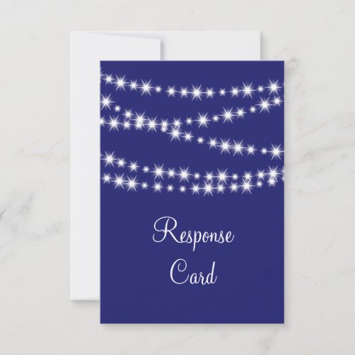 Indigo Twinkle Lights RSVP