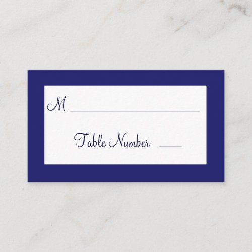 Indigo Twinkle Lights Wedding Place Cards Business Cards