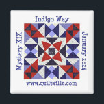 Indigo Way magnet<br><div class="desc">Magnet for Quiltville’s Indigo Way mystery.</div>