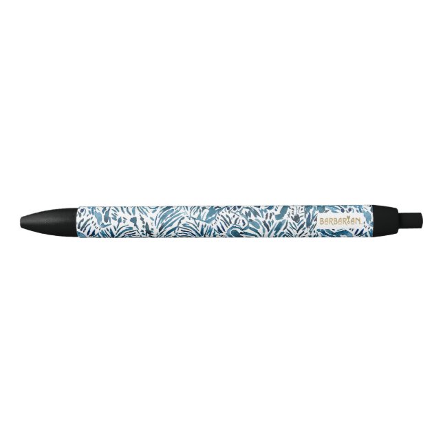 Indigo Zebra Print Pen (Front)