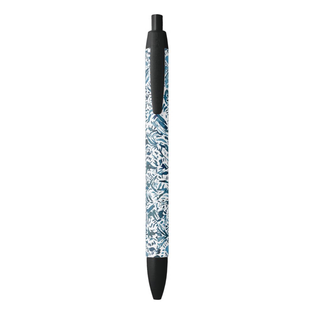 Disover Indigo Zebra Print Pen