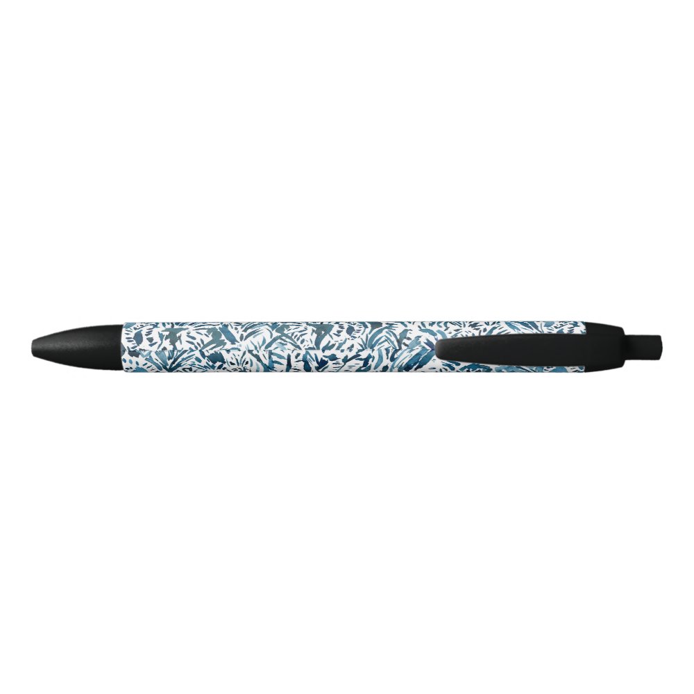 Disover Indigo Zebra Print Pen