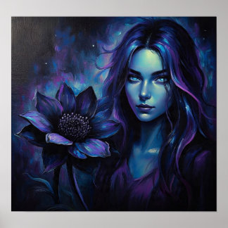 IndigoWildFlower Poster