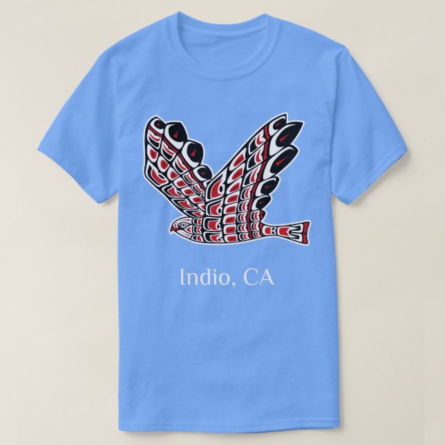 Indio Redailed Hawk Native American Bird of Prey A T-Shirt (Design Front)