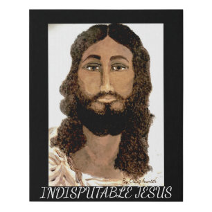 INDISPUTABLE JESUS FAUX CANVAS PRINT